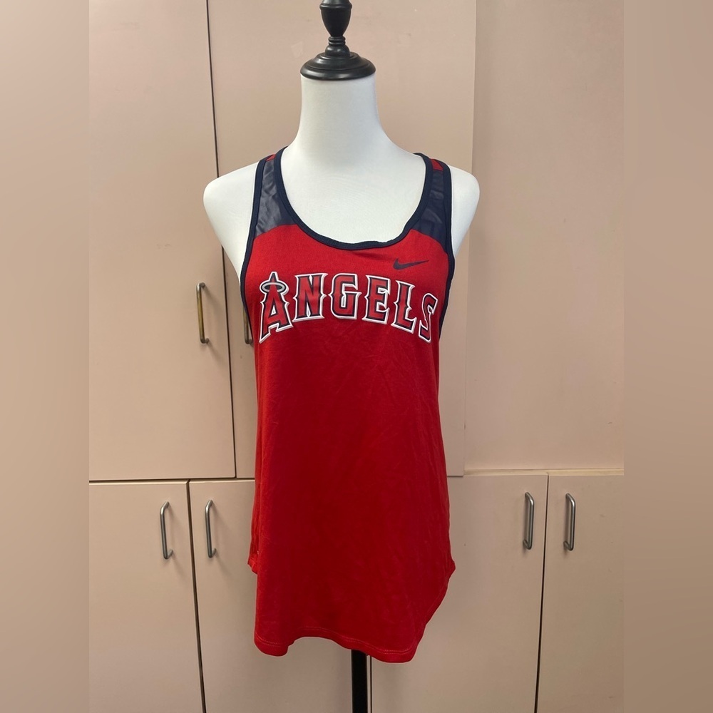 Women's Los Angeles Angels Nike Legend Tank Top size s red blue